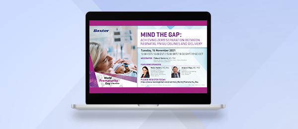 Image of a laptop presenting the brochure of the Mind the Gap event